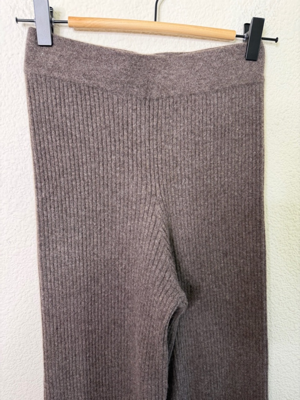 Nap Loungewear Cashmere Rib Knit Leisure Bottoms Dark Brownie Pants Size M - Picture 6 of 9